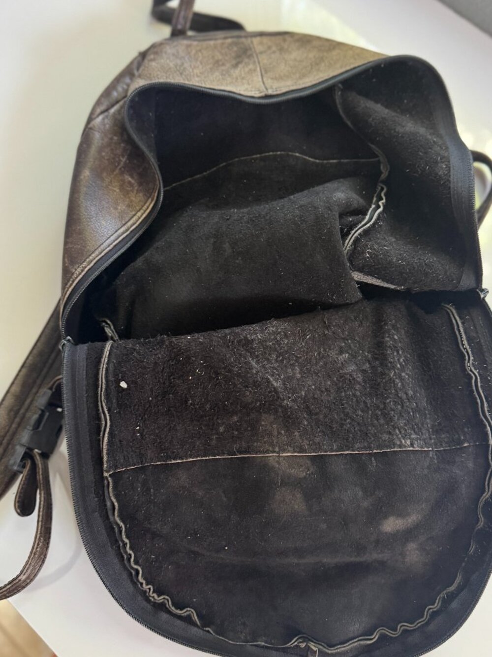 Leather Backpack Knapsack - Picture 2 of 5